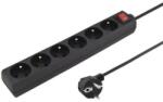 PremiumCord 6 Plug 5 m Switch (PPA6K-05BK)