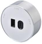 Viking Modul priză Viking A60S, argintiu/ieșiri - 1xUSB-A, 1xUSB-C/alimentare până la 2500W/230V, 16A, 50Hz VA60S