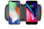 ZENS Dual Wireless Charger Stand 10W with Power Supply ZEDC02B - двойна станция за безжично зареждане на Qi съвместими устройства (черен)
