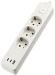 Gelux 3 Plug + 3 USB 1,5 m Switch (GL-PREL013S1U2CKX)