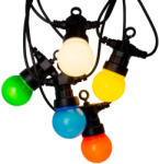 Avide Kültéri szines füzér 5 m (AOS10LE40L-RGB)