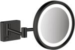 Hansgrohe AddStoris oglindă cosmetică 21.7x21.7 cm rotunde cu iluminare negru 41790670 (41790670)