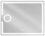 Mexen Onyx oglindă de baie iluminată cu oglindă cosmetică 100 x 80 cm, LED 6000K, anti-aburire - 9813-100-080-611-00 (9813-100-080-611-00)