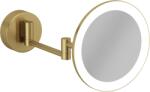 Kludi Vela R oglindă cosmetică 20.2x20.2 cm rotunde cu iluminare auriu 58995N0W (58995N0W)