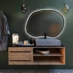 Baltica Design Bright Stain II oglindă 100x72 cm cu iluminare negru 5904107919560 (5904107919560)