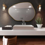 Baltica Design Bright Stain I oglindă 100x72 cm cu iluminare auriu 5904107917023 (5904107917023)