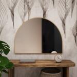 Baltica Design Tiny Border Semi Round oglindă 120x70 cm auriu 5904107924151 (5904107924151)