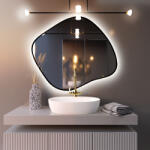 Baltica Design Bright Stain III oglindă 90x77 cm cu iluminare negru 5904107920252 (5904107920252)