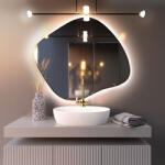 Baltica Design Bright Stain III oglindă 70x60 cm cu iluminare auriu 5904107920535 (5904107920535)