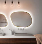 Baltica Design Bright Stain IV oglindă 50x36 cm cu iluminare auriu 5904107921198 (5904107921198)