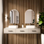 Baltica Design Tiny Border Pastille Cut oglindă 50x90 cm alb 5904107924557 (5904107924557)