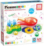 PicassoTiles Конструктор допълнение Picasso Tiles - За магнитно роли, 15 части (PTG01) - ozone