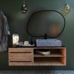 Baltica Design Bright Stain II oglindă 80x57 cm cu iluminare negru 5904107917221 (5904107917221)