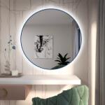 Baltica Design Tiny Border Bright oglindă 90x90 cm rotund cu iluminare albastru 5904107930824 (5904107930824)