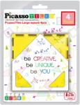 PicassoTiles Конструктор допълнение Picasso Tiles - Големи квадрати, 4 части (PTE09) - ozone