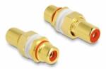 Delock Audio adapter RCA anya-anya installációhoz piros gyűrűvel (64142) - aqua
