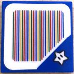 LEGO® Placă netedă 2 X 2 decorată cu autocolant cod de bară (6315998)