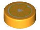 LEGO® Placă netedă rotundă 1 X 1 decorată portocală (6361440)