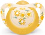 Nuk Suzeta din silicon Nuk - Star, 6-18 luni, galbena cu flori (10734076)