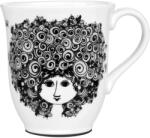 Bjørn Wiinblad Tea csésze ROSALINDE 350 ml, fekete, porcelán, Bjørn Wiinblad (BJORW52101)