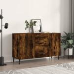 vidaXL füstös tölgy színű szerelt fa tálalószekrény 100 x 36 x 90 cm (828193)