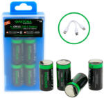 PATONA CR123A PREMIUM akkumulátor (USB-C) (800mAh) (4db) (1388) (1388)
