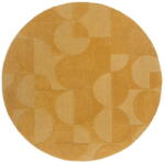 Flair Rugs Covor galben rotund din lână ø 160 cm Gigi - Flair Rugs Covor