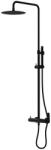 Lavita Cetus zuhany készlet fal trópusi zuhany opcióval fekete 5900378341949 (5900378341949)
