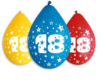 Godan Happy Birthday 18 Star függő léggömb, lufi 5 db-os 12 inch (30 cm) MLG318456 (MLG318456)