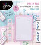 DERFORM Nyomda szett, 6 db-os, jegyzettömbbel, Kidea, Party Art (DFM-KSPAS6KKA)