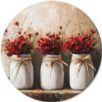  Kerek festmények akrillal Három nővér