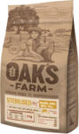 Oak 'S FARM OAK'S FARM Sterilised, Somon, hrană uscată fără cereale pisici sterilizate, obezitate, 400g