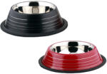Agility Bol pentru hrana animale cu suport gumat, diametru 19 cm, Rosu/Negru