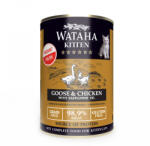 Wataha Conserva Wataha HUNT Kitten, 98.9% Carne, Cu Pui Si Gasca, 400g