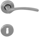  Marika matt-króm rozettás kilincs, fix gombbal , Balos , Cilinderlyukas , Matt-króm , Rozettás