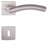  Arco inox négyzetrozettás kilincs, kilinccsel , Balos , 90 , Cilinderlyukas , Inox , Rozettás