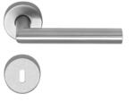  Thema Pro objekt 4 inox AntiGERM rozettás kilincs, kilinccsel , Balos , Cilinderlyukas , Inox , Rozettás
