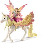 Schleich Figurine Bayala-Feya with a pegasus unicorn (70568) - pcone Figurina