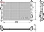 DENSO Radiator, racire motor DENSO DRM21104 (DRM21104)