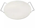 Klausberg Placa piatra pentru copt si servit pizza Klausberg KB 7788, 33 cm, Manere metalice, Alb (KB 7788)
