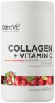 OstroVit Colagen cu Vitamina C, aroma de zmeura cu menta, 400g, OstroVit