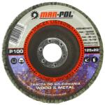 MAR-POL lamellás csiszolókorong 125x22, 2 mm P100 M07977 (M07977)