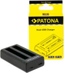  PATONA DUAL akkumulátor töltő (dupla) (for INSTA360 X4) (1423) (1423)