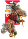 Camon Jucarie pentru pisici Camon Minge cu franghie si clopotei, matatabi si catnip 24 cm