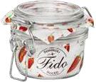 Bormioli rocco FIDO-Стъклен буркан с клипс 125ml (1.41370 (0110307)