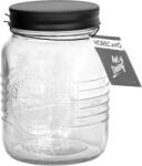 Horecano OLD FASHIONED-Буркан с метална винтова ЧЕРНА капачка 500ml ВИСОК (212958-BL-SS4) (0103255)