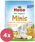 Holle 4x HOLLE Bio minis banán-narancs 100 g