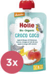 Holle 3x HOLLE Croco Coco Bio gyümölcspüré alma, mangó, kókusz, 100 g (8 h+)