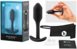 b-Vibe Snug Plug 1 - dop anal cu greutate internă (55 g) - negru
