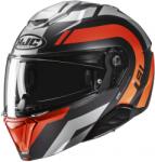 HJC Casca de motocicleta HJC i91 Arven MC6HSF rabatabila negru-gri-portocaliu (HJC154776)